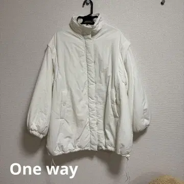 화이트 다운 자켓 원웨이 ONE WAY