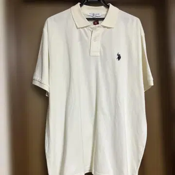 U.S. POLO ASSN. 피케 셔츠 LL 크림색