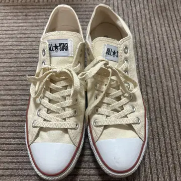 ALL STAR 크림색 로우컷 27cm