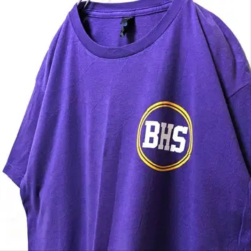 TULTEX BHS 벤턴 하이스쿨 티셔츠 퍼플 보라색 L 구제 의류