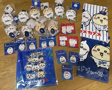 치이카와 (먼작귀) 다저스 컵스 하치와레 토끼 스티커 타월 마스코트