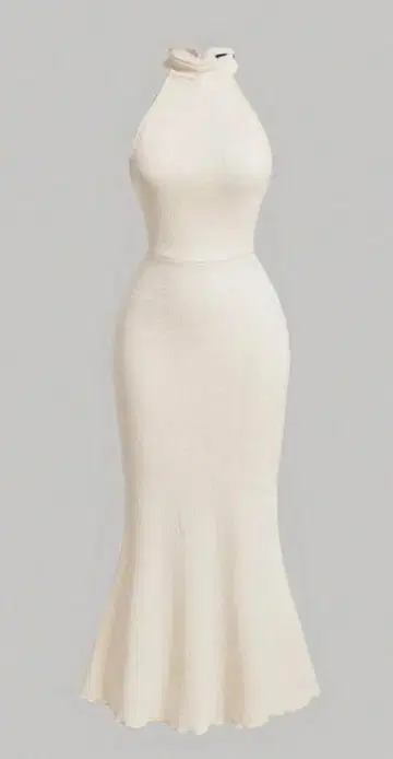 SHEIN 쉬인 화이트 롱 원피스 슬리브리스