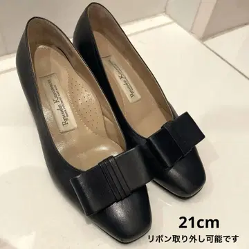 다크 네이비 천연 가죽 펌프스 21cm 류우스케 카와무라