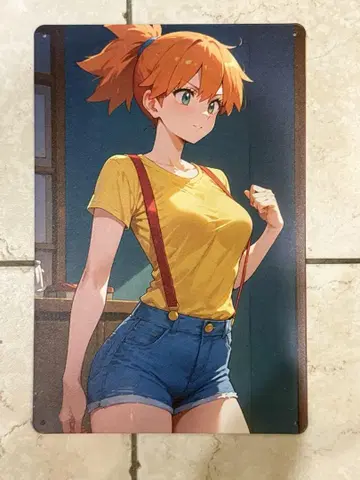 포켓몬스터 카스미 양철 간판