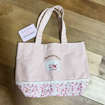 산리오 마론 크림 미니 토트 백 레드