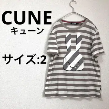 [새상품급] CUNE T셔츠 베이지 화이트 2(M) 사이즈