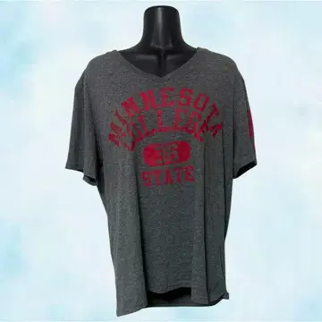Avail 아베일 티셔츠 그레이 남성용 반팔 LL XL V넥