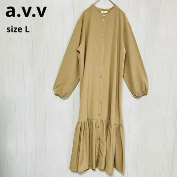 a.v.v 롱 원피스 사락사락 넉넉한 L 베이지 a333