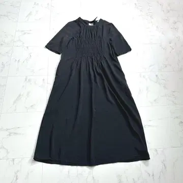 ZARA 백리본 셔링 원피스 블랙 L