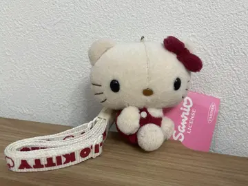 헤이세이 헬로키티 레어 핸드폰 스트랩 마스코트 포함 스트랩 홀더