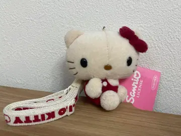 산리오 레어 키티 밀짚모자 핸드폰 스트랩 마스코트 부착 스트랩 홀더