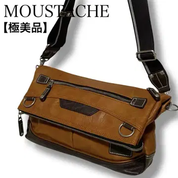 컨디션 최상! MOUSTACHE 2way 숄더 백 A4 무스타슈