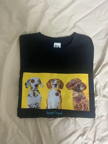 사우시 독 변신! 사진 T셔츠/블랙 L 사이즈 Saucy Dog