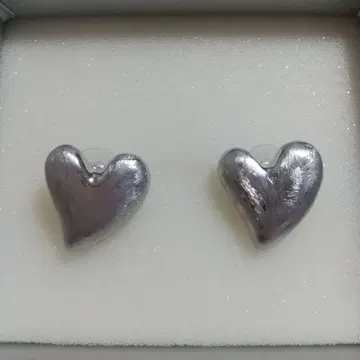 빈티지 디자인 귀걸이 실버 하트 모양 스터드 귀걸이