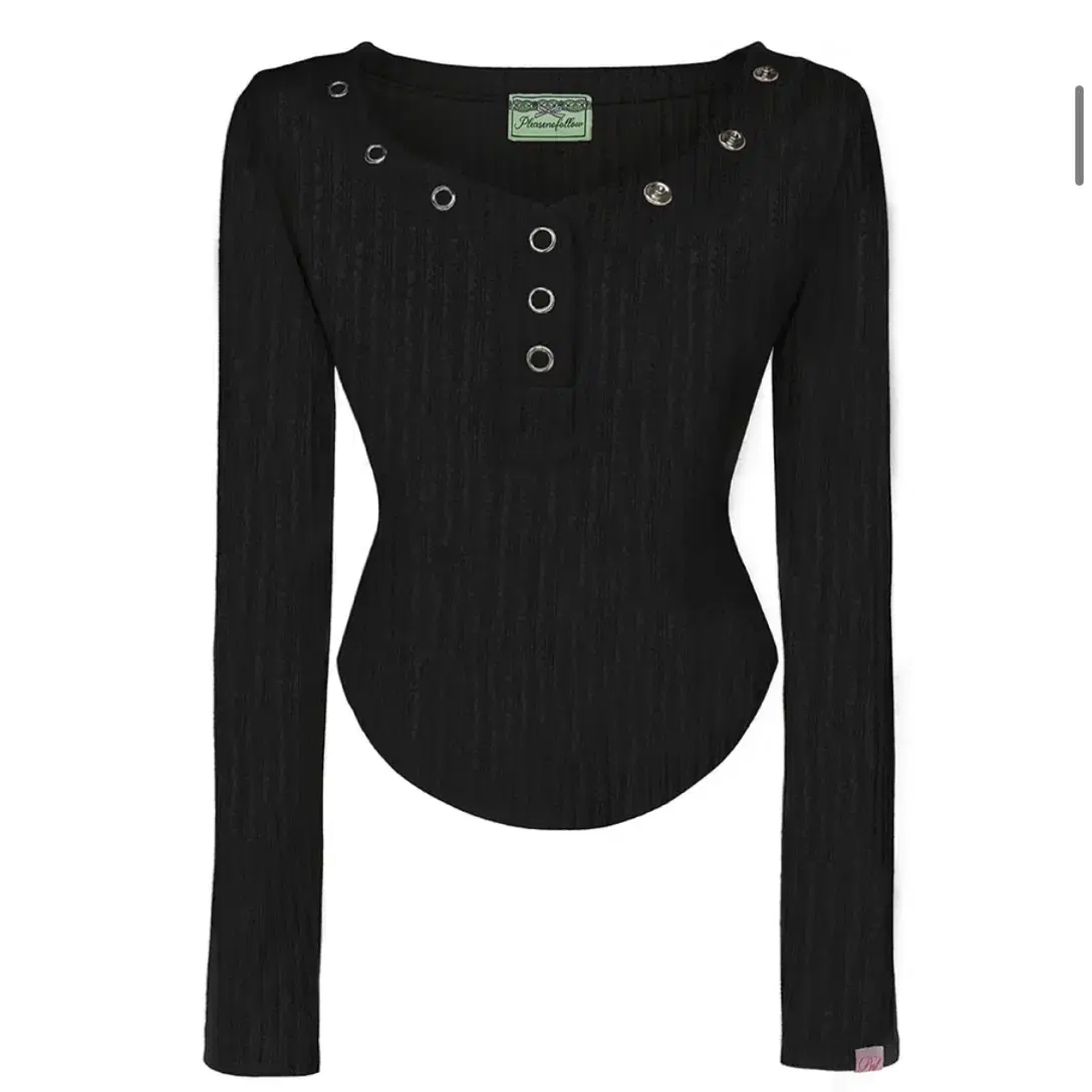 PLEASENOFOLLOW ■ Julie Unbal Patch Top Please No Follow Julie Unbal Patch Top (Khaki) #플노팔