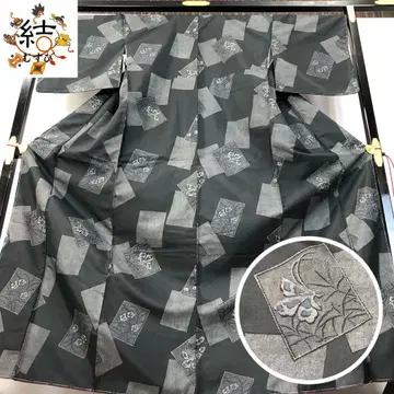MK-1637 코몬 워셔블 기모노 사각 나비 석판색 교육용 실 톨 사이즈