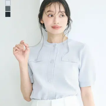 새상품급 베이스먼트 반팔 가디건
