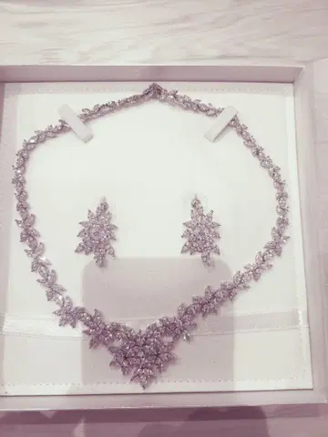 ANNAN WEDDING 브라이덜 액세서리 세트 (목걸이 & 귀걸이)