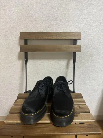 Dr. Martens QUAD hair on 가죽 BLACK UK6