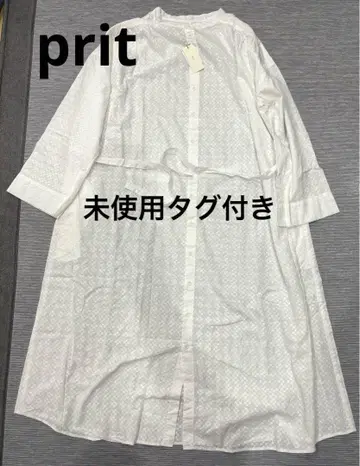 미사용 새상품 prit 5부 소매 셔츠 원피스
