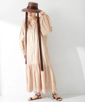 어반 리서치 써니 라벨 코튼 보일 원피스