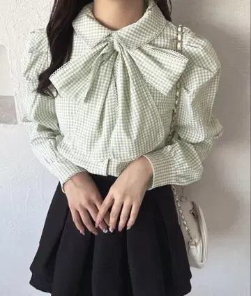 apres jour 모듬 보타이 리본 블라우스