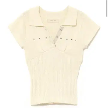 andmary Lindsay logo tops ivory