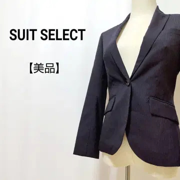 [ 새상품급 ] SUIT SELECT 울 혼방 원버튼 테일러드 재킷