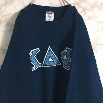 [USA] 꽃무늬 빅 로고 저지스 맨투맨 네이비 XL
