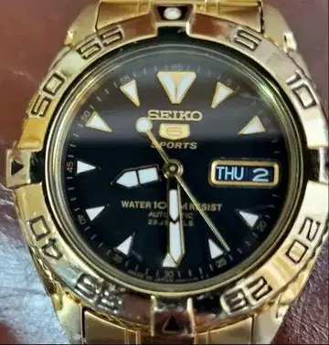 Eugene SEIKO 스포츠 오토매틱 시계 골드