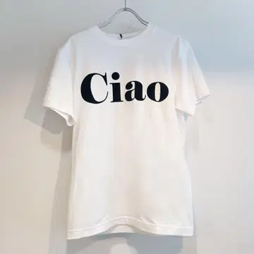 MICALLE MICALLE 어카운트 ciao 티셔츠 화이트 새상품