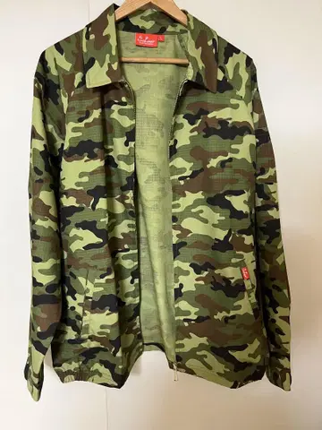 딜리버리 자켓 Ripstop Woodland Camo Green L