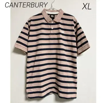 0351 Canterbury 캔터베리 핑크 스트라이프 피케 셔츠