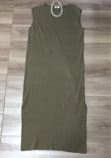 새상품급 론 헤르만 RHC 워셔블 롱 원피스 워시 카키