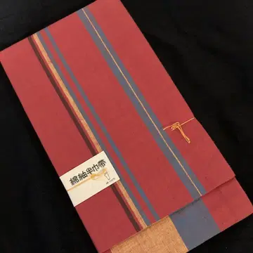 미사용 면 츠무기 리버서블 반폭 오비