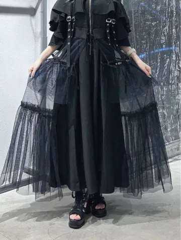 [ LADIES ] 사스츠키 튤 벨트 스커트