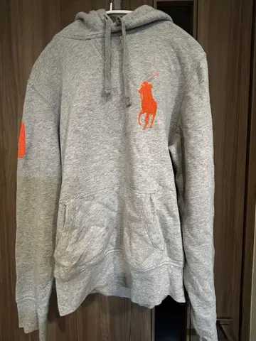 Polo Ralph Lauren 그레이 후드티