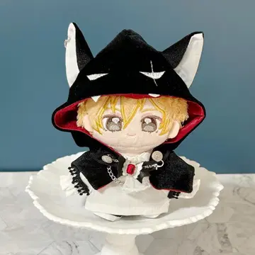 10~12cm  봉제 인형 옷 이츠 앙스타 악마 흡혈귀 블랙 컬러