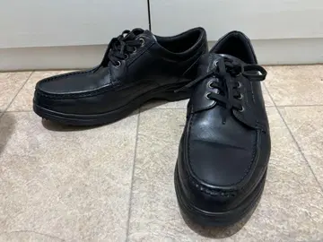 Hite Luck 가죽 U팁 가죽 신발 블랙 26.5cm