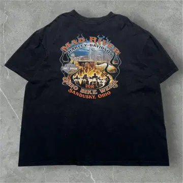 할리 포켓 티셔츠 2XL 블랙 프레임 오하이오 포켓T 6420