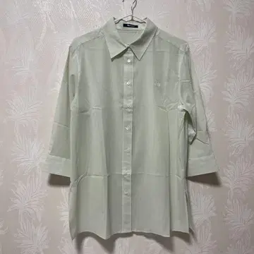 [새상품 미사용] aquascutum 옅은 그린 긴팔 셔츠