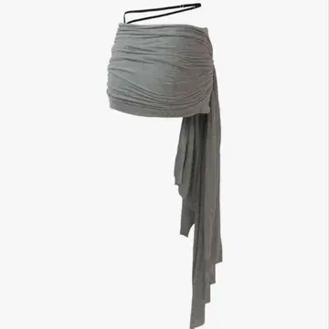 S mini skort pareo gray theredthread