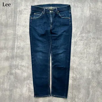 Lee [ M ] 데님 청바지 스트레이트 레귤러 핏 워시 가공