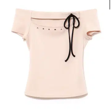 andmary Dada ribbon tops pink beige
