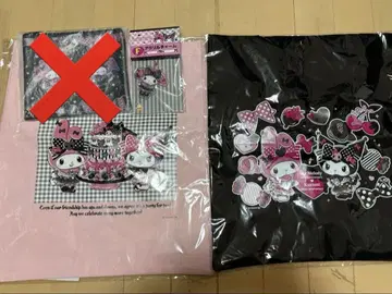 해피 복권 마이멜로디 쿠로미 토트백 플랫 파우치