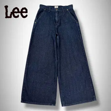 Lee Lee 초와이드 와이드 데님 팬츠 인디고 DE0703-4