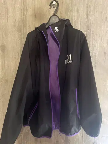 새상품 윈드프루프 쉘 후드티 EVANGELION GU 에바 L