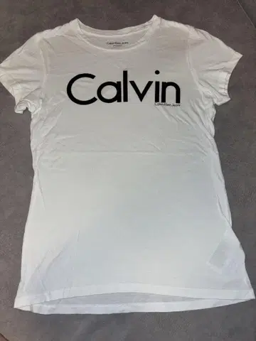 Calvin Klein Jeans 화이트 티셔츠 S