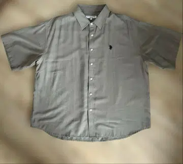 [중고품] U.S. POLO ASSN. 실크 터치 반팔 셔츠 그레이지