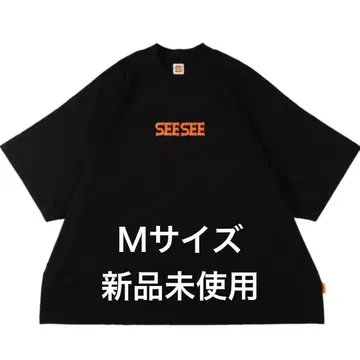 SEE SEE SUPER BIG FLAT TEE 셔츠 블랙